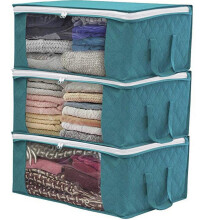 Xoxingysm Rangement textile pour la maison Sacs de rangement pour placard Sacs de rangement pour vĂŞtements Pochettes pliables Organisateur pour la