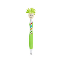 5-Pack Fluffy Doll Stylus Pens, 2-in-1 Capacitive Touch & Ballpoint, Replaceable Ink, Compatible with Touch-Screen Devices