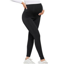 Maternity lounge pants black stretchy comfortable