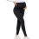Maternity lounge pants black stretchy comfortable 1
