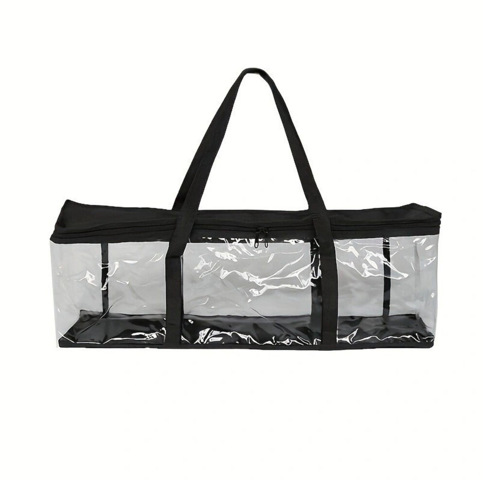 Pvc Dvd Storage Bag With Dividers, Triple Handles, Holds 40 Discs (Dvd/Cd/Video Games), Â Compatible With Standard Discs Black 9152228683129