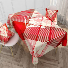 Nappe à carreaux rouges Xoxingysm, idéale pour la Saint-Valentin et les repas à la maison