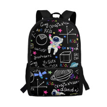 Kids' 17" School Backpack – Astronaut Design, Adjustable Padded Straps, Compatible with School & Sports