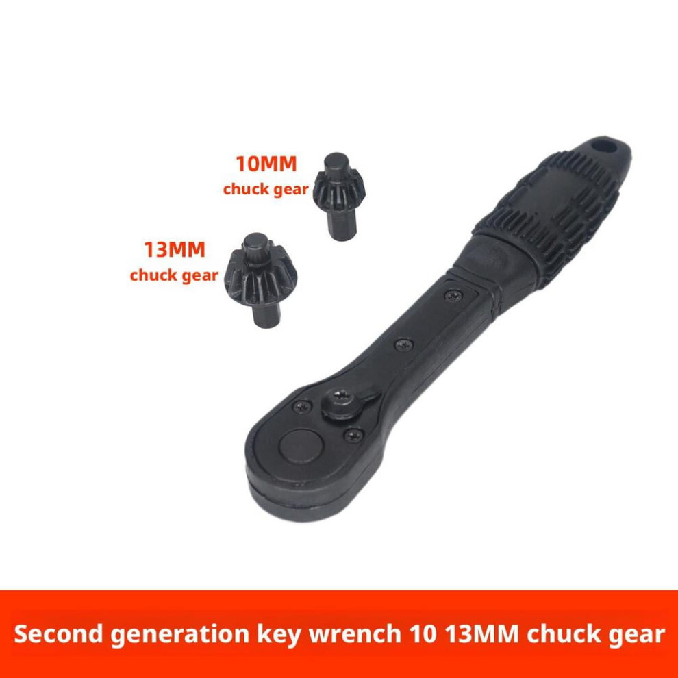 3-In-1 Drill Chuck Ratchet Wrench, Compatible With Most Electric Drills & Power Tools 9152228684157