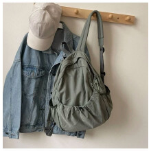 Casual Backpack Women Large Capacity Fashion Junior High School Student Pleat Schoolbag Cloth Bag Korean Travel Backpack