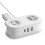 Power Strip Surge Protector with 4 Outlets, 2 USB (1 USB-C), 5ft Flat Plug, 3-Side Extender, Wall Mount – Compatible with US Outlets 1