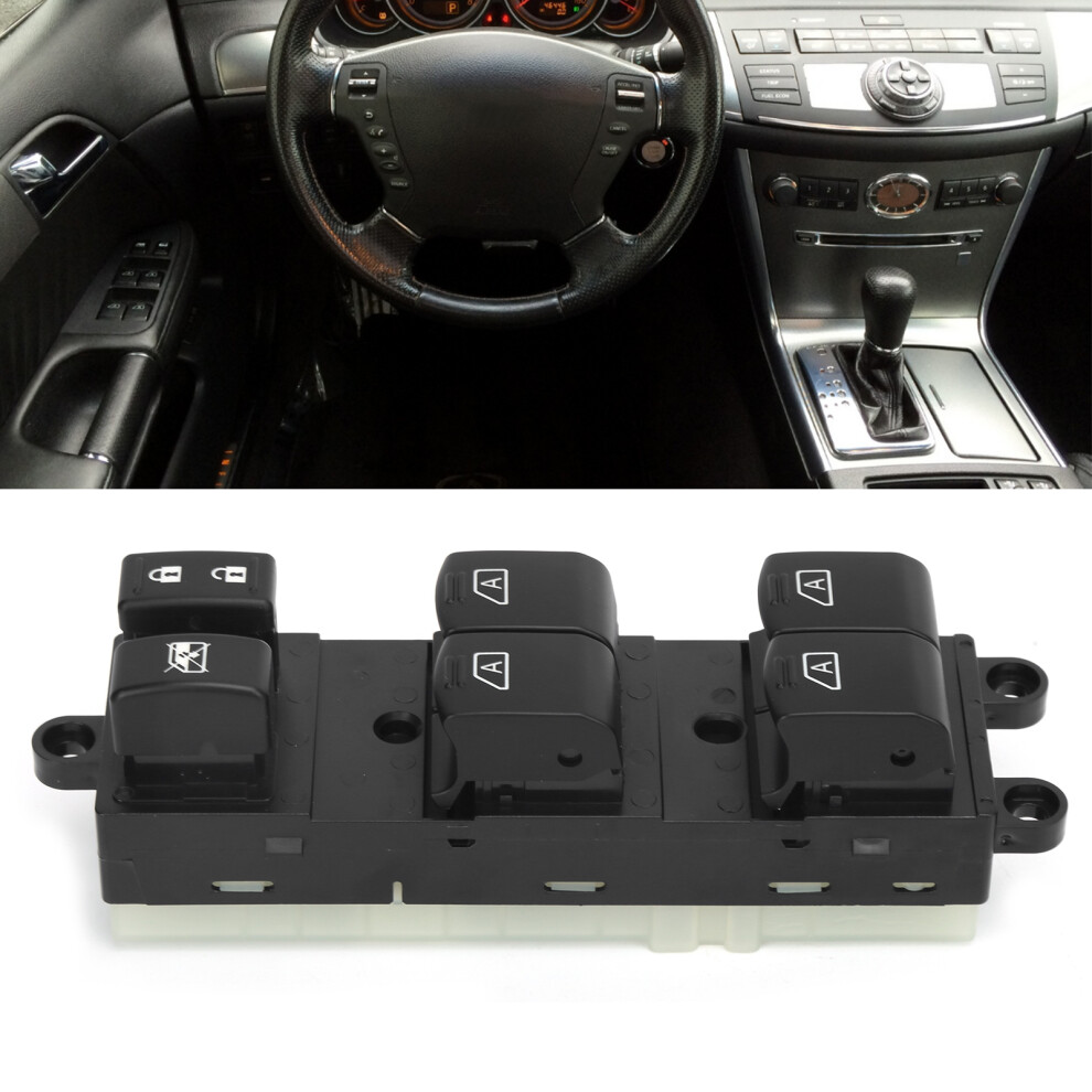 Front Driver Power Window Switch For Infiniti M35 M45 2006-2007 Black 6941390730334
