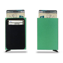 RFID small card holder, anti-degaussing credit card holder, men's wallet, metal men's card holder, wallet, multi-function wallet