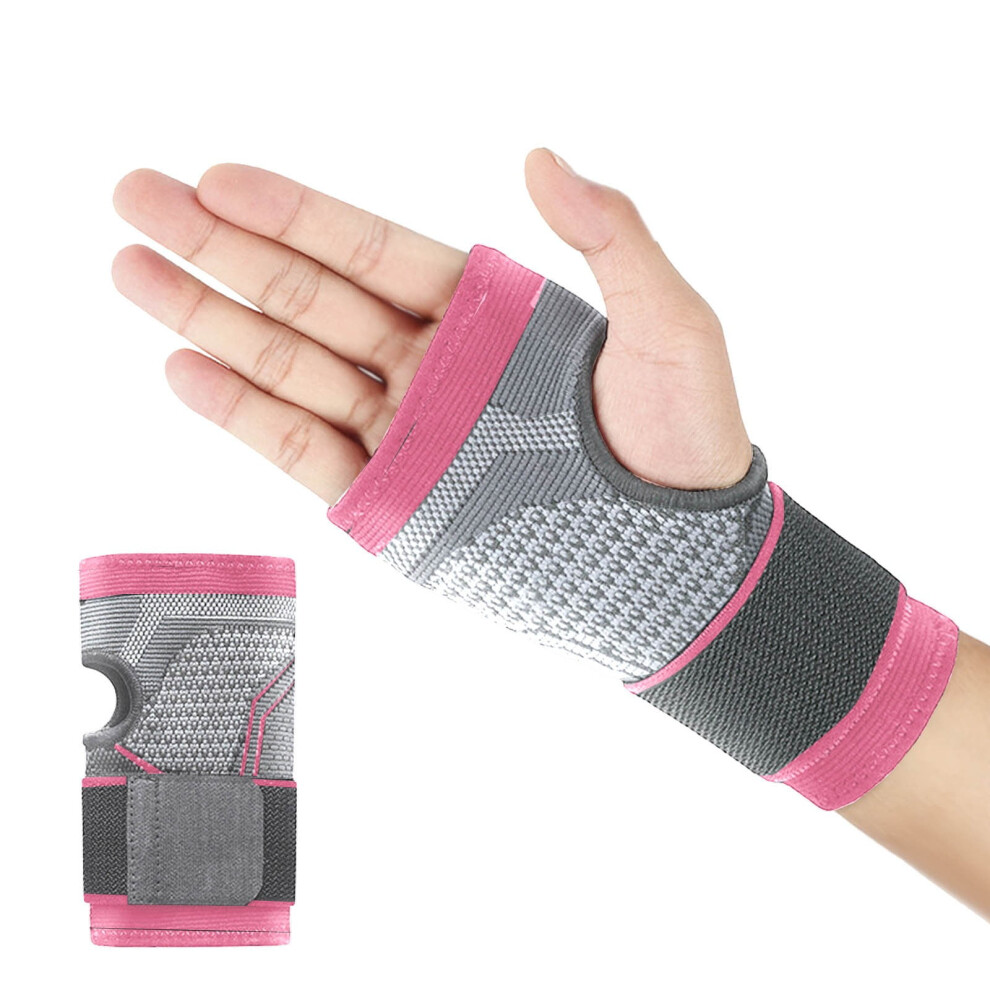 2PCS Compression Wrist Support Sleeves with Adjustable Straps – Breathable, for Carpal Tunnel, Tendonitis, Wrist Pain, Compatible with Most Sizes