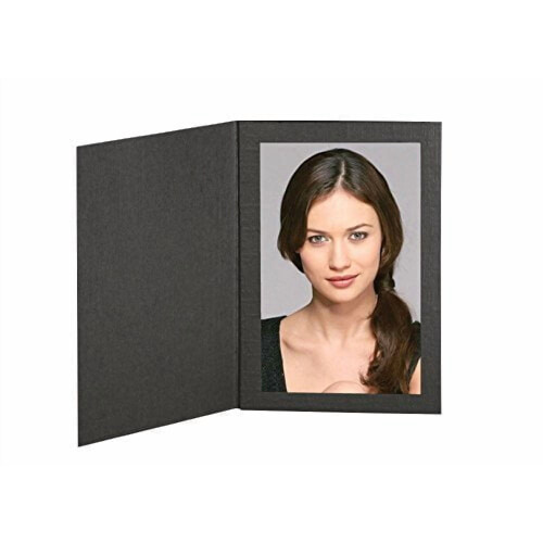 Cardboard Photo Folder Frame 4x6 - Pack of 100 Black