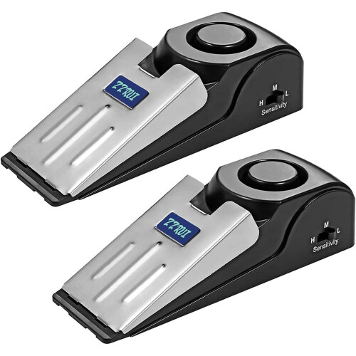 Door Stopper Security Alarm Portable 120dB 2 Pack