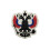 1 PCS PVC Russian Double Headed Eagle Patch(White) 1