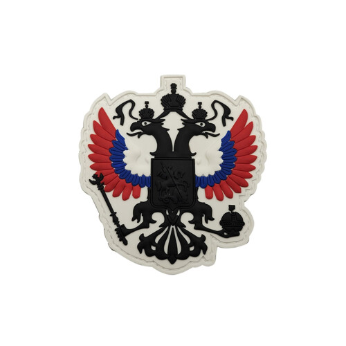 1 PCS PVC Russian Double Headed Eagle Patch(White)