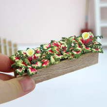 Flower Pretend Trough Toy Doll-house Scene Play Miniature Decoration Simulation Education Education toy 1PCS