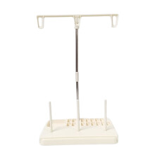 Sewing Thread Holder 3 Spool Thread Holder Stand Thread Bobbin Holder for Domestic Sewing Machine & Embroidery Machine Creamy White