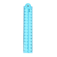 Clear Folding Ruler Straight Ruler Math Drawing Ruler Measuring Tool for Student Teacher Measuring length 0-30cm/0-12In