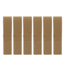 6er-Pack beigen Nylon-Kabelbinder, reißfest & zum Befestigen
