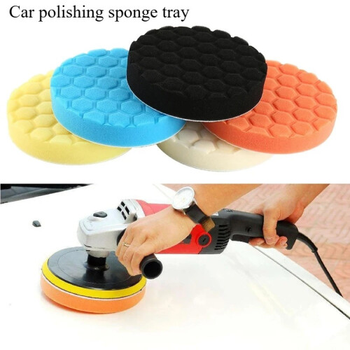 5PCS Car Polishing Pad Kit 5" Buffing Sponge Set 1