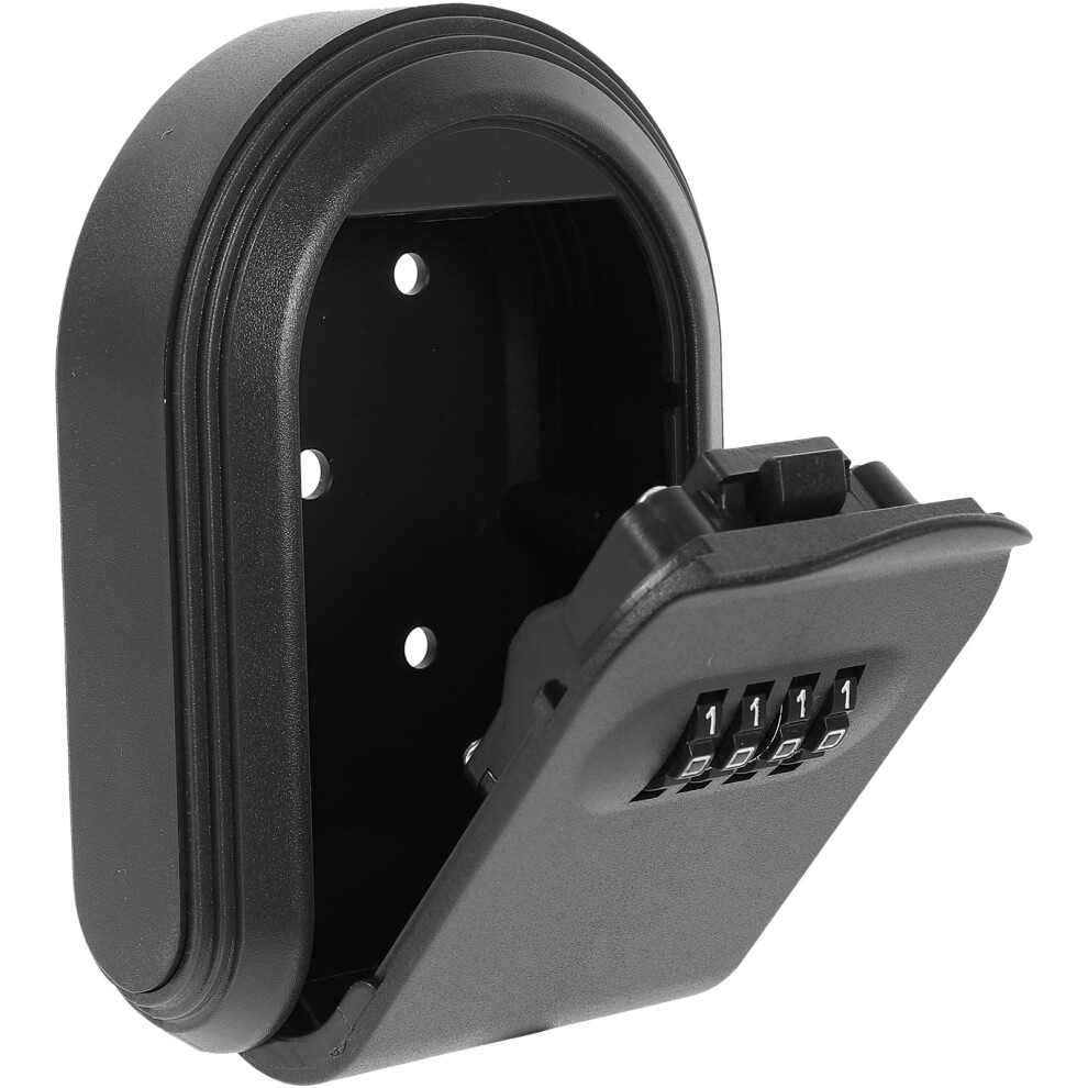 Combination Locker Key Box Password Door Wall Mounted Safe (Black) 1Pc 9493189650318
