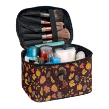 Kosmetiktasche aus Polyester mit Ahornblattmuster aus der Türkei, Henkel