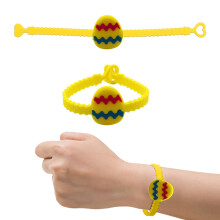 Sportarmband – Verstellbares PVC-Armband – Gastgeschenke für Geburtstags- und Osterfeiern – Gelbes Osterei
