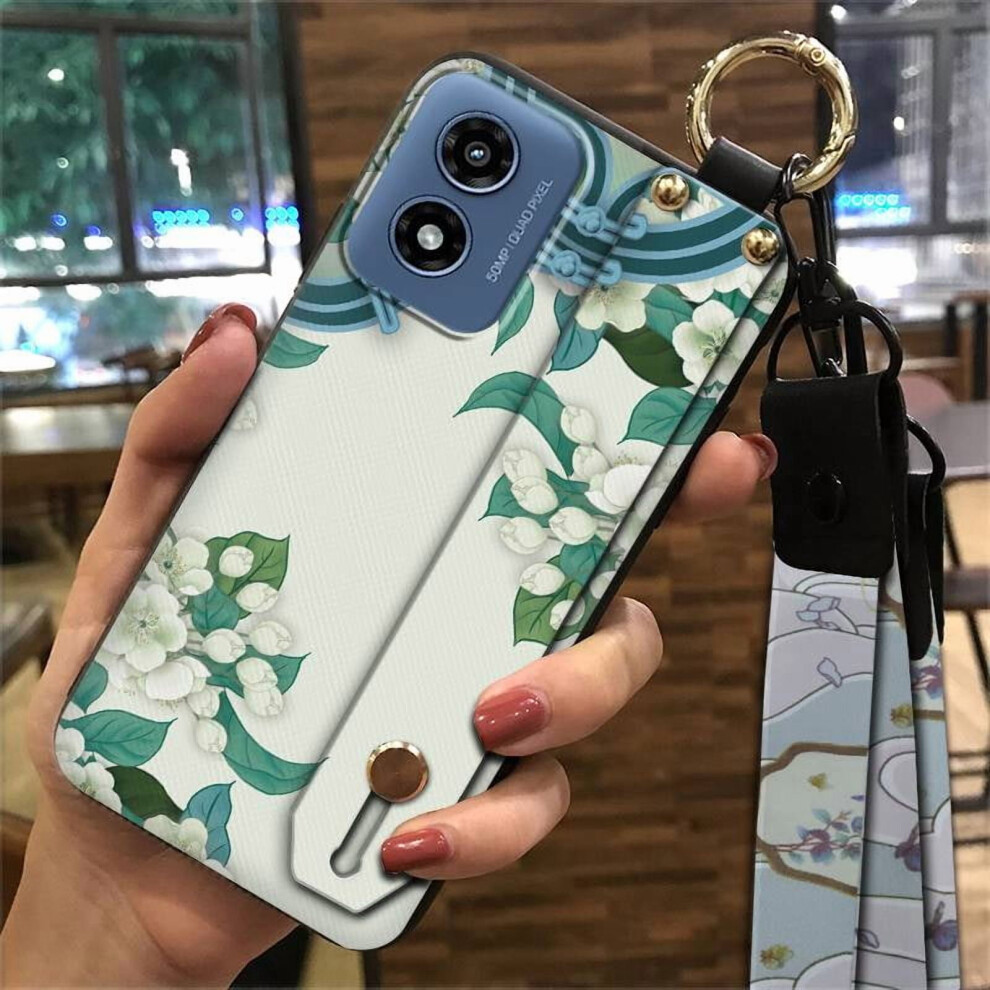 Moto G Play 2024/4G/5G Phone Case – Anti-Dust, Soft Silicone, Wrist Strap, Dirt-Resistant, Fashion Design, Anti-Knock 9493189650301