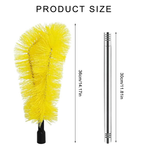 Telescopic Gutter Cleaning Tool with Flexible Brush Head 2