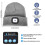 Bonnet Bluetooth Morttic avec lampe frontale LED, rechargeable et mains libres, compatible Bluetooth – Gris 4