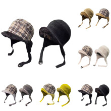 Bonnet à cache-oreilles pour femme, bonnet d'hiver épais et imperméable, bonnet trappeur chaud pour l'extérieur, bonnet d'hiver décontracté et