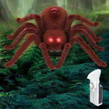 RC Spider Toy with Light-Up Eyes Silent Crawling 1 Pack