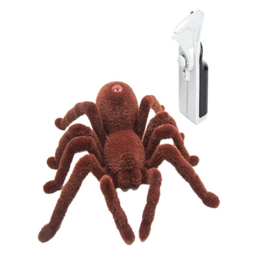 RC Spider Toy with Light-Up Eyes Silent Crawling 1 Pack 2