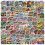 Bus Doodle Stickers Waterproof Decorative 100 pcs 2