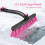 Snow Brush and Ice Scraper 51 inch Extendable Foam Grip Pink 3