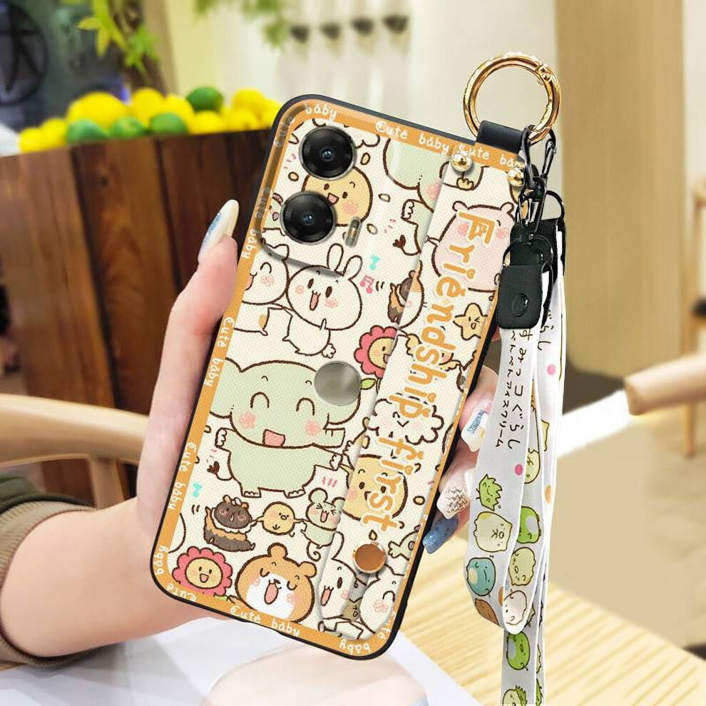Moto G Stylus 5G 2024 Phone Case Â Kickstand, Lanyard, Wrist Strap, Anti-Dust, Shockproof, Silicone, Cute Cartoon Design 9493189653692