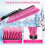 Snow Brush and Ice Scraper 51 inch Extendable Foam Grip Pink 4