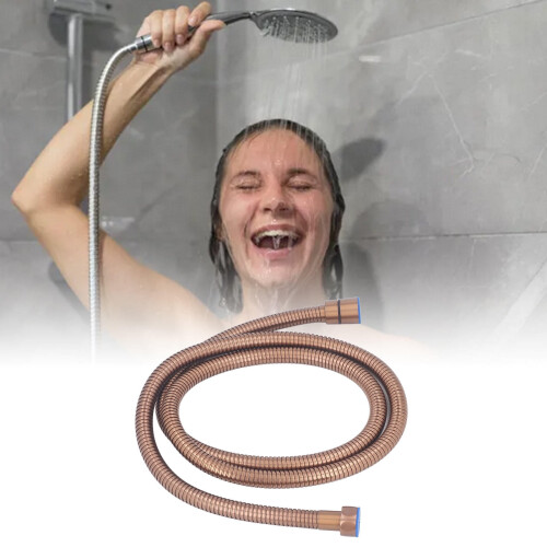 Duschslang i roséguld rostfritt stål 1,5 meter 2