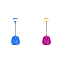 2PCS Kids Snow Shovel, Detachable 23"H Toddler Shovel with Scoop & D-Grip Handle – Blue Winter Gift (Random Color)