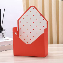 Coffret cadeau enveloppe en forme de cœur rouge pour la Saint-Valentin – Romantique, 1 pièce