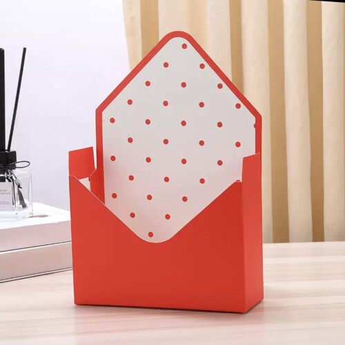 Rote Herz-Valentinstags-Geschenkbox im Umschlag – Romantisch, 1 Stück
