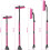 Snow Brush and Ice Scraper 51 inch Extendable Foam Grip Pink 6