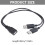 USB 2.0 Y-Splitterkabel (Buchse auf zwei Stecker), 26 cm 5