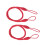2 S Curtain Tiebacks Room Bedroom Red 1