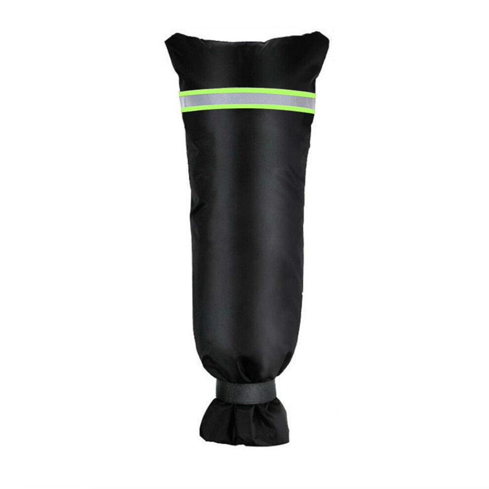 Under $10 Outdoor Faucet Cover For Winter Â Black Insulated, Freeze Protection, Reflective Strip, Compatible With Standard Hose Bib 9482726301950