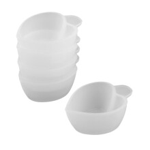 5 Pieces Clear Silicone Reusable Mixing Measuring Cups Liquid Epoxy Resin Distribution Cups Hobby resin Casting Jewelry Making diy