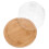 Cake Plate with Cover Wooden Brown 1 Set 1