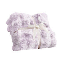 Soft Cotton Throw Blanket Plush Faux Fur 1pc