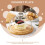 Cake Plate with Cover Wooden Brown 1 Set 5