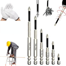 Slideach Magnetic Screwdriver Bits Set (25+50+65+70+90+150mm), Compatible with Lifesparking, Universal