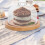 Cake Plate with Cover Wooden Brown 1 Set 7