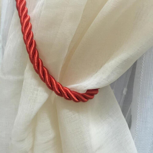 2 S Curtain Tiebacks Room Bedroom Red 2